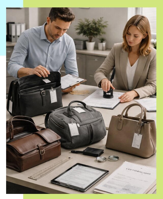 Сертификация сумок в Печоре от 7637 руб. | Алешин-Пчр