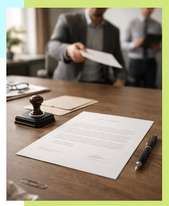 Отказное письмо по сертификации в Печоре от 3564 р. | Алешин-Пчр