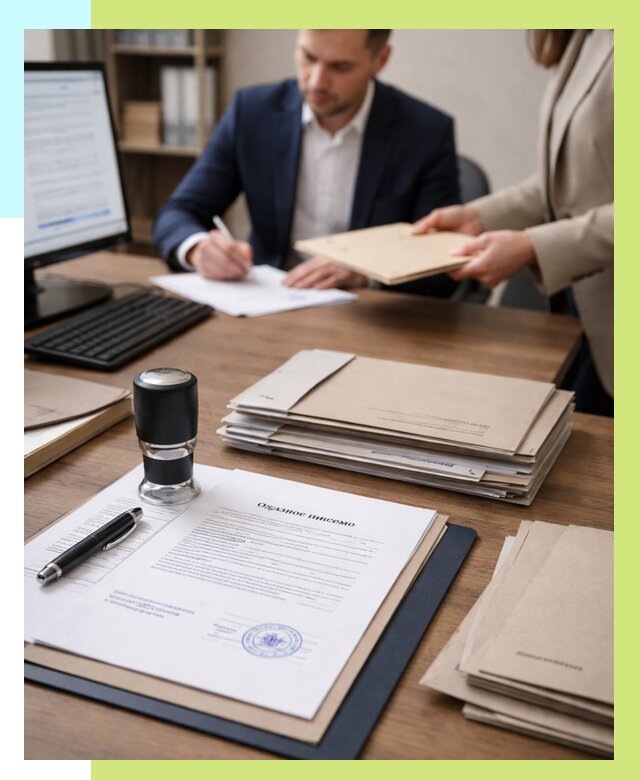 Отказное письмо для таможни в Печоре от 3055 р, Алешин-Пчр