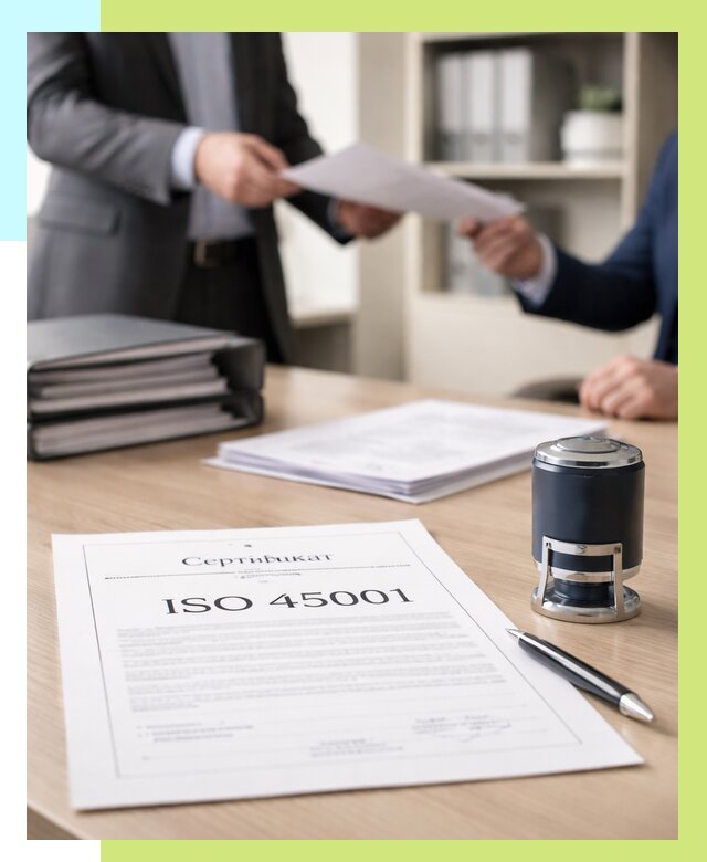 Сертификат ISO 45001 в Печоре под ключ от 45819 р. | Алешин-Пчр